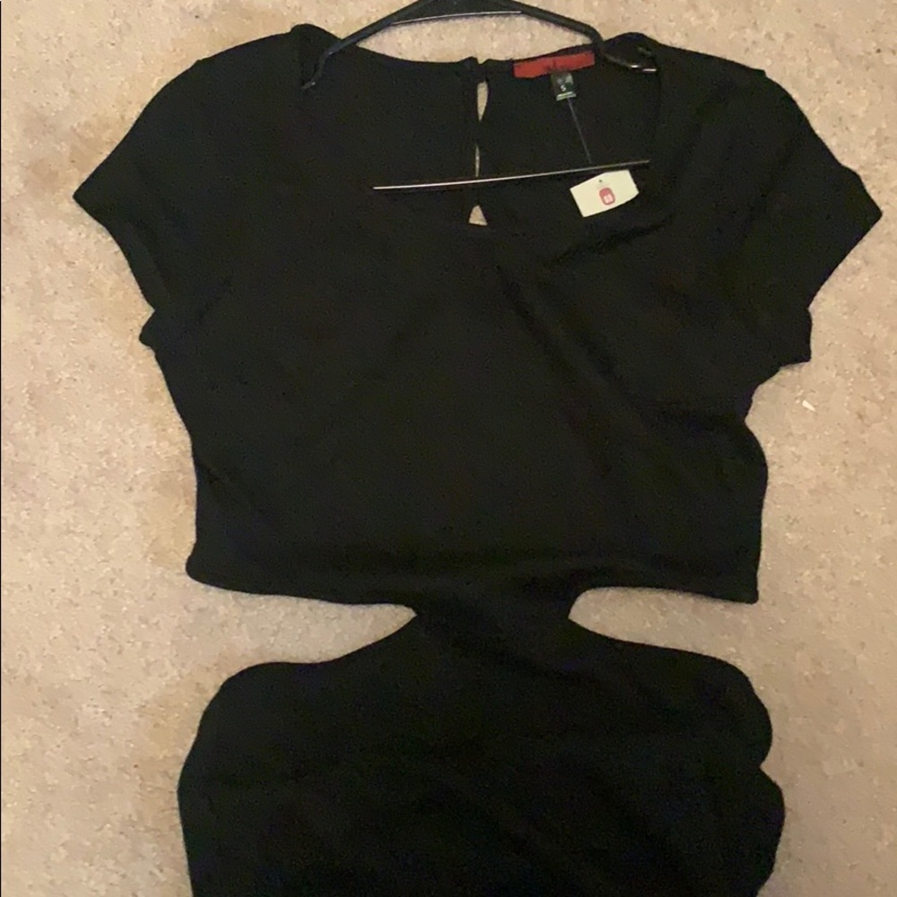 Buckle maxi dress with back out. Tags still on
